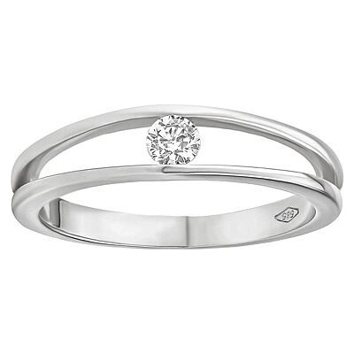 SILVEGO Zlatý prsten Danika s Brilliance Zirconia z bílého zlata FNNNF253BRGW