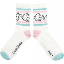 NordicBuddies Tenis Moomin Socks ponožky white pink blue