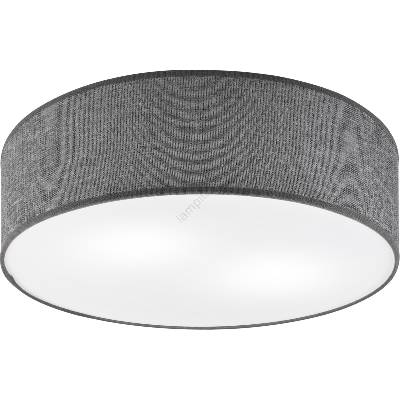 LAMKUR Плафон SIRJA 2xE27/15W/230V, диаметър 45 см, сив (LA57163)