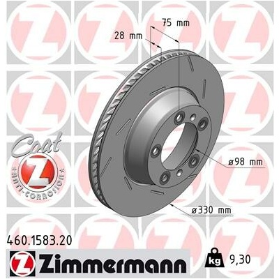 Brzdový kotúč ZIMMERMANN 460.1583.20 (460158320)