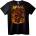 NOONEBRAND Тениска с Луфи в огън от One Piece - M, Black