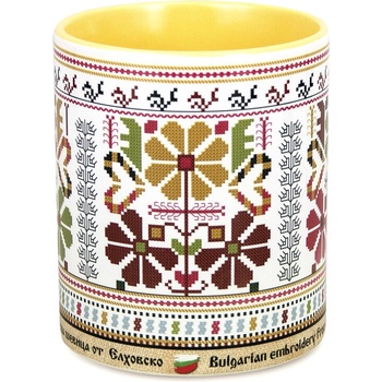 Image 1 of Чаша с шевица от Елховско (Тракийска фолклорна област) (B2016 01 yellow)