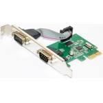 Makki Контролер Makki MAKKI-PCIE-2XSERIAL-V1, от PCI-E x2 към 2x Serial(DB-9)(м)