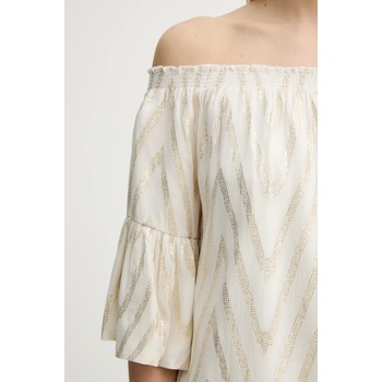 Bruuns Bazaar Блуза Bruuns Bazaar в бежово с десен BBW4425 (BBW4425)