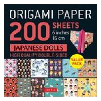 Tuttle Publishing Origami Paper 200 sheets Japanese Dolls 6" (15 cm)