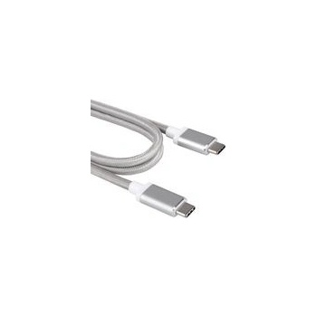 MicroConnect USB3.1CC1S USB3.1 Type C (M) - Type C (M), 1m, stříbrný