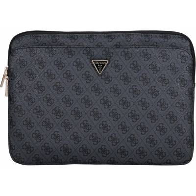 Guess Saffiano Triangle Metal Logo Pouzdo na MacBook 13/14" černé 57983125498