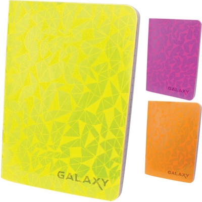 JUNIOR Školní sešit 444 A4 linkovaný Neon Galaxy