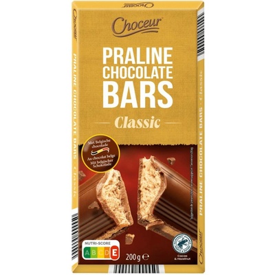 Choceur Praline Chocolate Bars Classic 200 g