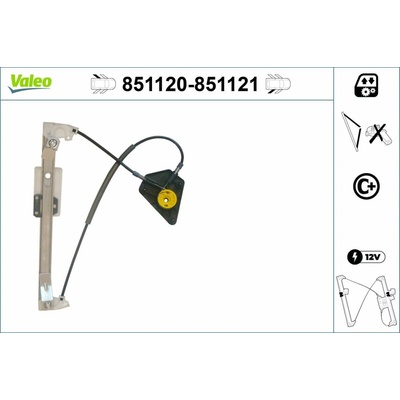 Mechanizmus zdvíhania okna VALEO 851120 851120