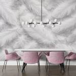 Art Gift Decor Фототапет пухкави бели пера