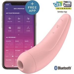 Satisfyer Kлитор стимулатор с APP розов Satisfyer Curvy 2+