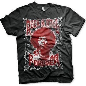 Jimi Hendrix Rock 'n Roll Forever Black S Риза (RD-1-JH001-H17-16-BK-S)