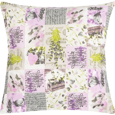 Bellatex Adéla vankúš patchwork lila 40x40