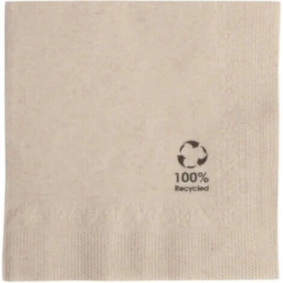 Nideko Papierový servítok FSC recycled 20x20cm 2-vrstvový 1/4 skladanie 100 ks