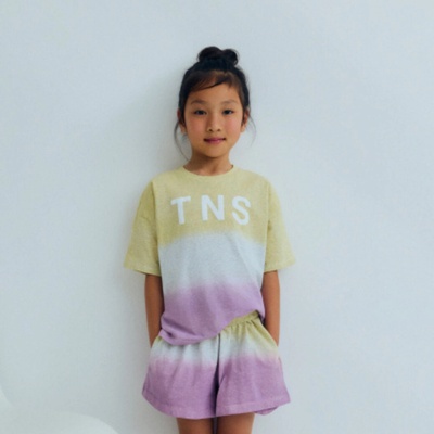 The New Society tričko Tie Dye Seafoam Green