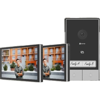 Sada videovrátného EZVIZ HP7 se dvěma monitory