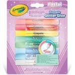 Crayola Крайола: Лепило с блясък, пастелни цветове - 8 бр (69-3524)