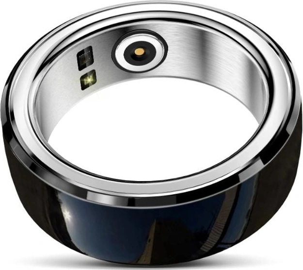 Risinno R8, интелигентен пръстен, размер 6 (вътрешен диаметър 16 мм), черен (R8black16)