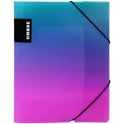 OXYBAG OMBRE sloha s gumou A4 PP, ružová