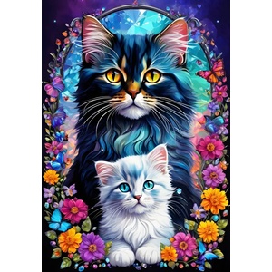 Alipson Puzzle - Puzzle Maternal Love Collection : Cats - 1 000 piese