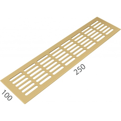 MPkovania SRL ALFA 100 x 250 mm Zlatý elox