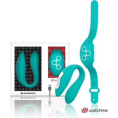 Вибратор за двойки с часовник за контрол - Wearwatch Dual Aquamarine (D-227569)