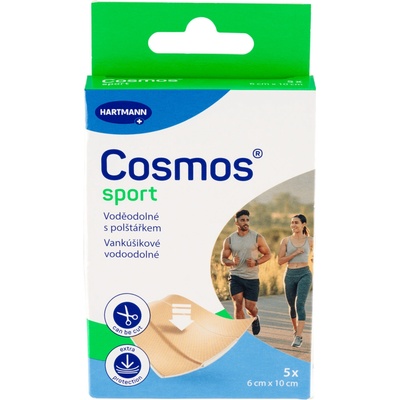 Cosmos Sport voděodolná náplast 6 x 10 cm 5 ks