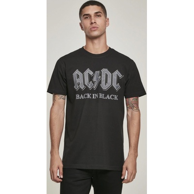 Urban Classics tričko AC/DC Back In black Tee black