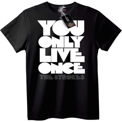 NOONEBRAND Тениска YOLO The Strokes - 2XL, Black
