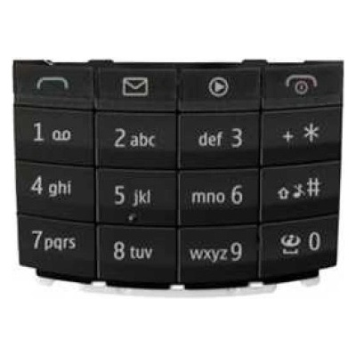Nokia X3-02 оригинална клавиатура latin dark-metal