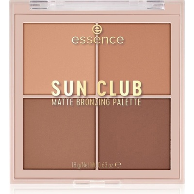essence Sun Club bronzujúca paletka s matným efektom Better Than Vacation Tan 18 g