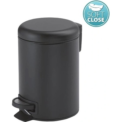 Sapho POTTY Odpadkový koš 5 l Soft Close čierna matná SPH 330914