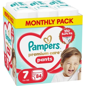 Pampers Пелени-гащички Pampers Premium Care - Размер 7, 15+ kg, 84 броя (1100050905) - baby