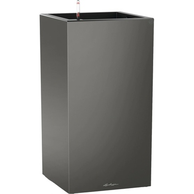 Lechuza Kvetináč Canto Premium 40 High, antracitová metalická, 40 x 40 x 76 cm