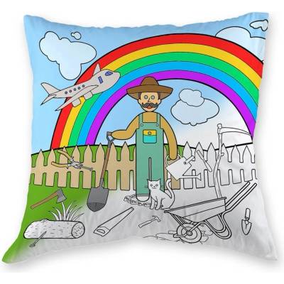 Veba polštář Gola satén Farma voskovky 40x40