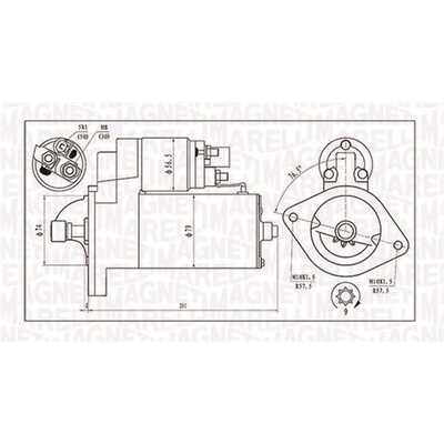 Štartér MAGNETI MARELLI 063721135010 063721135010