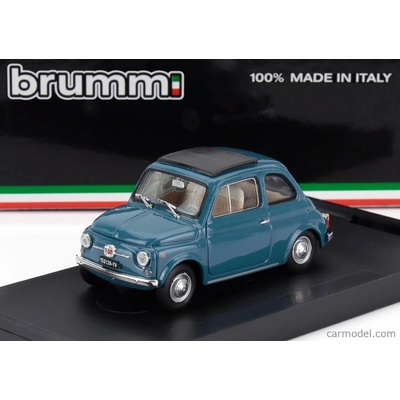 Brumm Fiat 500f Tetto Chiuso Closed 1965 Modré Médium 1:43