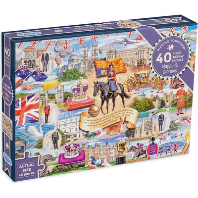 Gibsons Пъзел Gibsons от 40 XXL части - Великобритания (G2263)