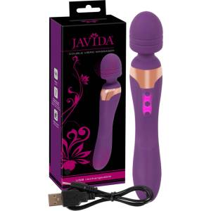 Javida Double - вибриращ масажор - двойна стимулация - лилав