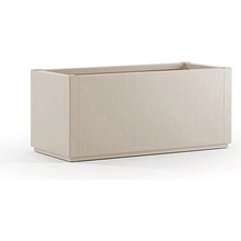 STEFANPLAST Kvetináč, vyvýšený záhon ETHICA 80x36x35cm krémovo biela