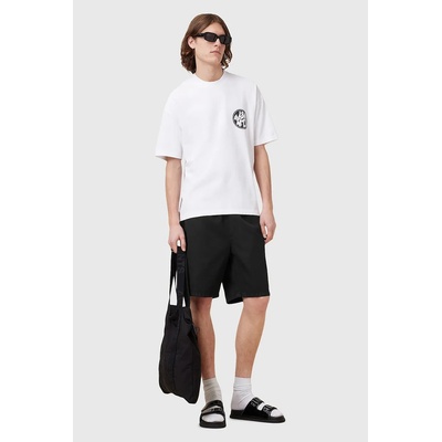 AllSaints Къс панталон с лен AllSaints HANBURY мъжки в черно M022TA (M022TA)