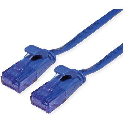 Roline VALUE 21.99. 2055 : : Кабел UTP Cat. 6a (Class EA), extra-flat, син, 5.0 м (21.99.2055)