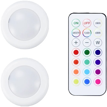 Bambu Lab Remote Controlled 16-color RGBW Puck Lights - 2 бр (B-KC007)