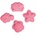 Bigjigs Toys Силиконови форми розови Coral (BJ33603)