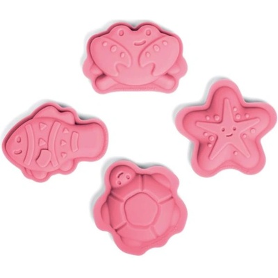 Bigjigs Toys Силиконови форми розови Coral