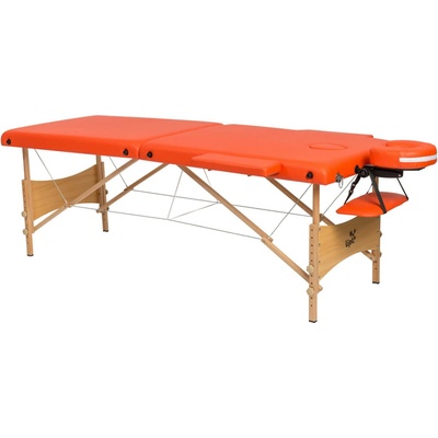 Lipt DS-01 Drevený masážny stôl oranžový 195x70 cm, 12,6 kg