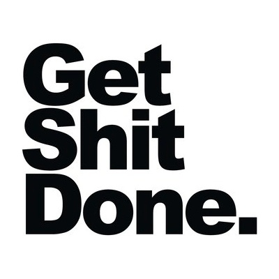 Obraz na plátně Get Shit Done 27x27 cm