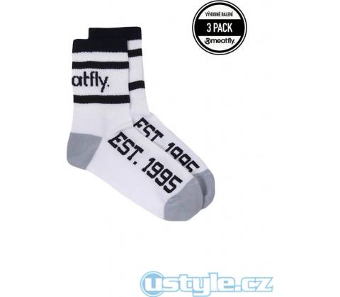 Meatfly Basic Long 3 Pack B White