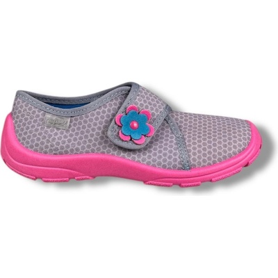 Befado dětská domácí obuv kytička